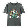 Mode Lässiges T-Shirt Berner Sennenhund Einhorn Reiten Dinosaurier T-Shirts Locker Sitzend Brüder Herren T-Shirt