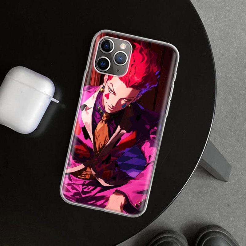 Huner X-Hunters Hisoka Phone Case Cover for iPhone 11 12 13 Mini 14 15 Plus 16 Pro Max 17 Air 7 8 + SE Art Customized Fundas 11