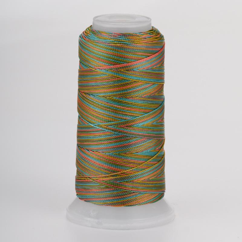 18-Strand Variegated Yarn Bracelet Weaving Cord – Gradient Dragon Scale Koi Thread DIY Material