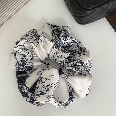 Lowsa Silk Mono-Pattern Scrunchie Hair Band Hair Scrunchie