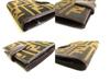 Authentic FENDI Zucca Dark Brown Canvas Leather Bifold Wallet Compact Wallet #9777  Refurbished
