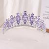 DIEZI Lusso Coreano 20 Colori Cristallo Opale Verde Corona Copricapo Sposa Nuova Elegante Tiara Regina Fasce per Capelli Vestito da Sposa Bambina