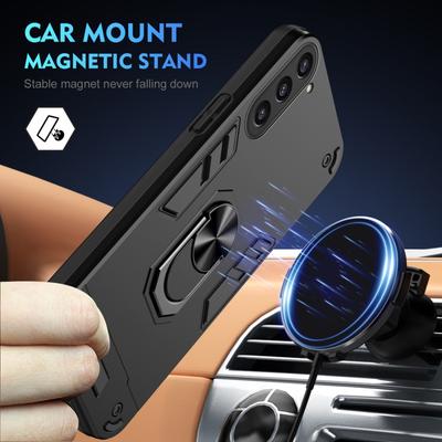 For Samsung Galaxy S25 S24 S23 Ultra Plus Case Magnetic Holder Ring Armor Shockproof Cases for Galaxy A73 A72 A34 A33 Back Cover