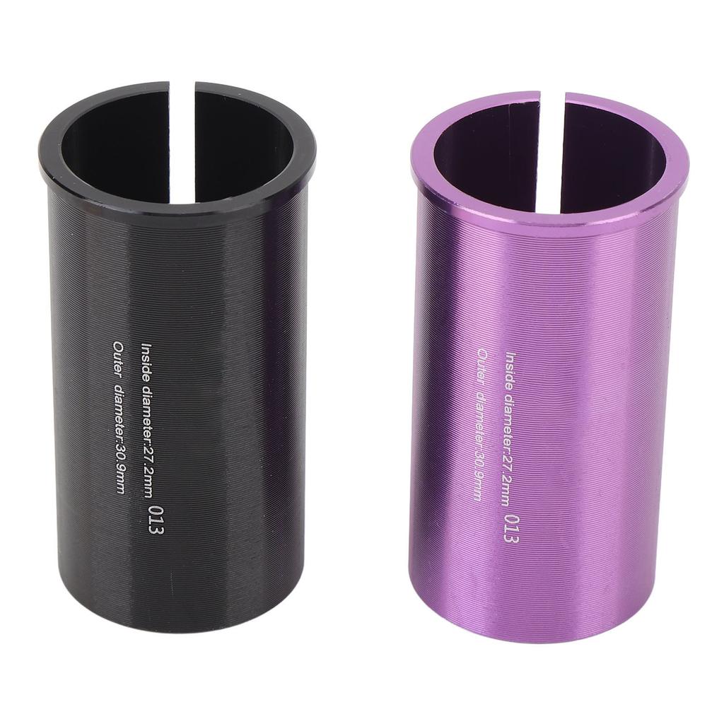 2 STÜCKE Aluminiumlegierung Sattelstützen-Shim Leichte Reduzierhülse Sattelstützenrohr-Adapter-Shim für