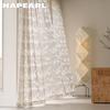 1PC NAPEARL Nordic Mountain Voile Drape Mountain Cut Flower Sheer Curtain for Bedroom Living Room Home Decor