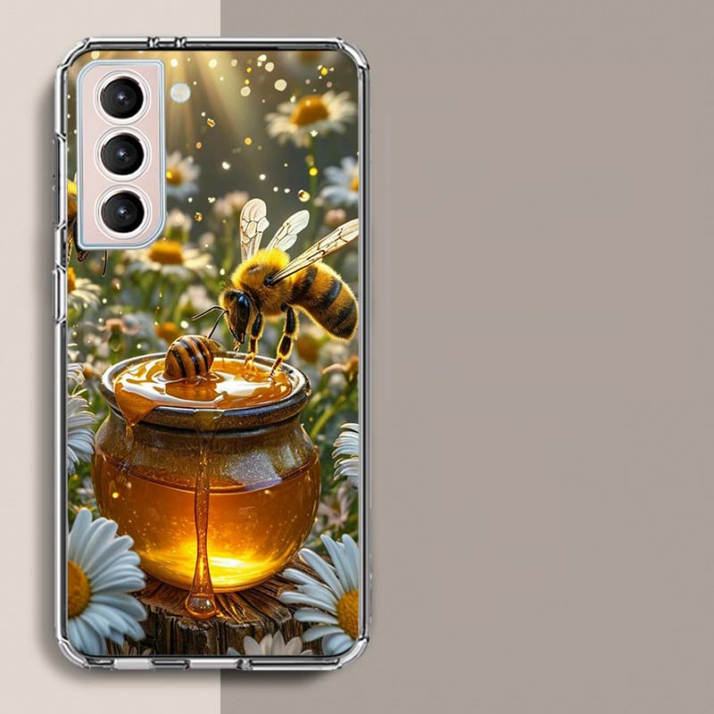 Golden Honey Dripping From Honeycomb Phone Case For Samsung A16 A26 A36 A56 A17 A15 A25 A35 A55 A14 A24 A34 A54 A04S A05S Galaxy