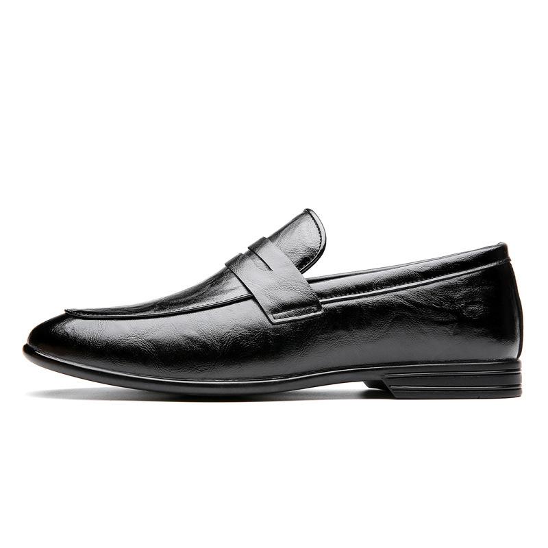 Men's Cowhide Business Leather Shoes Fashionable Men's Driving Shoes Casual Leather Shoes