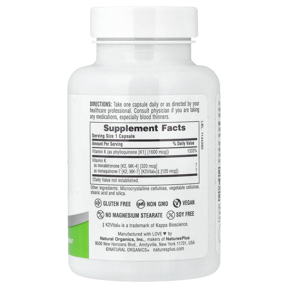 Nature's Plus Pro Super K Complex Capsules, 60 Counts