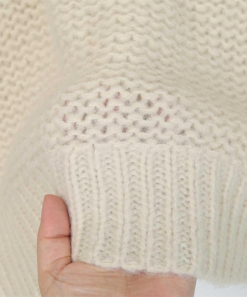 Miette Mix Loop Knit REXX1137 Free Size Black Women's