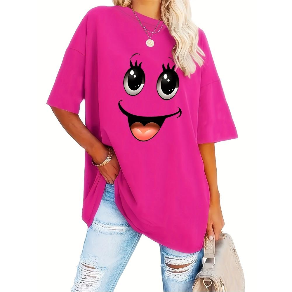 Short Sleeved Printed Round Neck Casual Women's Clothing