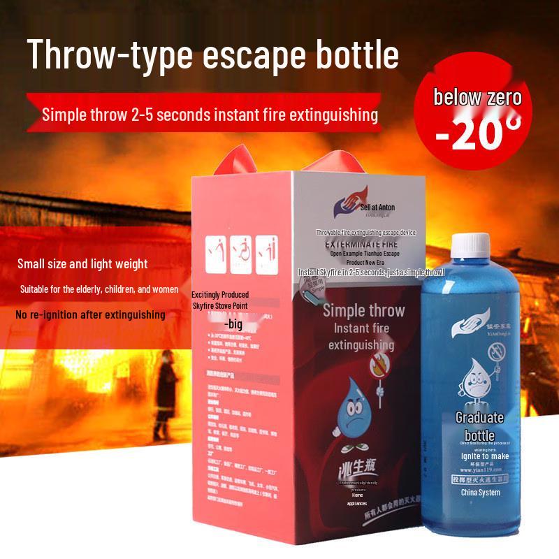 OLOMM Throw-Type Water-Based Fire Extinguisher 600ml