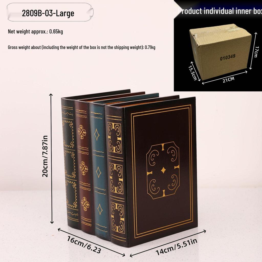 European Retro Decorative Book Props - Fake Book Storage & Office Ornaments
