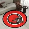 Mehrere Größen Roter Kreis Fußballhelm Logo Druck Runder Teppich Wohnzimmer Schlafzimmer Tisch Stuhl Sofa Dekorativer Teppich