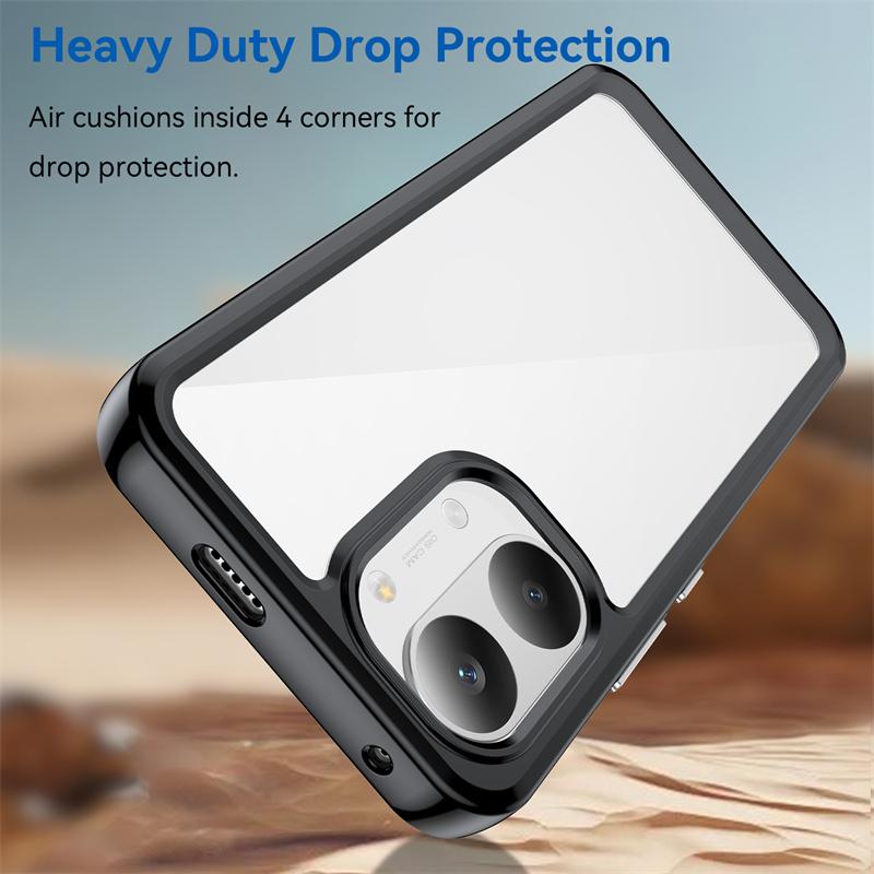 Transparent Colorful TPU Phone Case for Xiaomi Poco X8 Pro Max Protective Cover Frame Fundas Coque Capa
