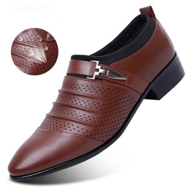 Formelle Lederschuhe für Herren, schwarz, spitze Zehenpartie, Halbschuhe für Partys, Büro, Business, Freizeitschuhe für Herren, Oxford-Schuhe für Herren