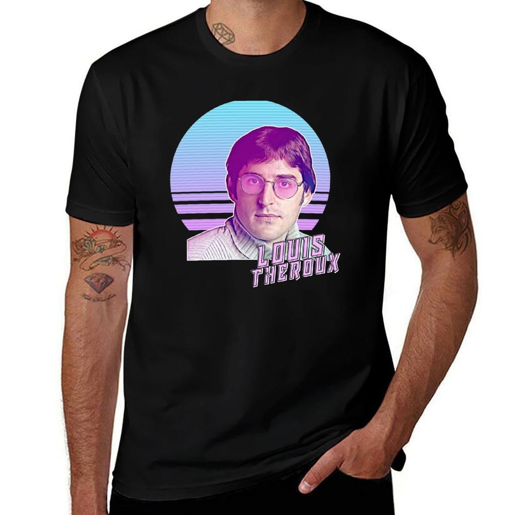 Vaporwave Louis Theroux Tshirt Big And Tall Crew Neck Tee