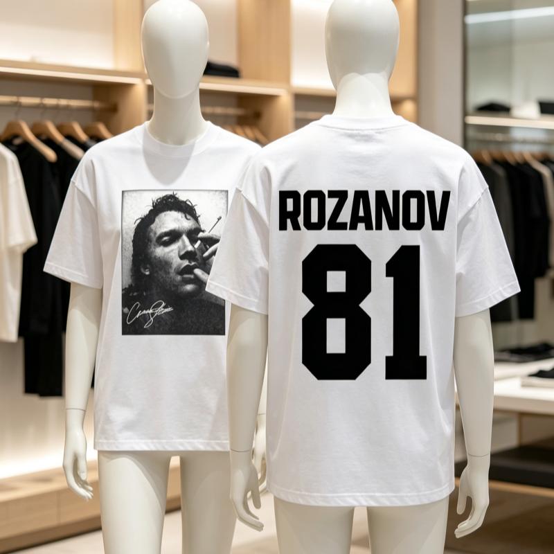 Movie Heated Rivalry Ilya Rozanov Hollanov 81 Graphic T-shirts Unisex's Hip Hop Vintage Cotton Short Sleeve T Shirt Y2k Streetwear