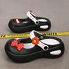 CRLAYDK Cute Bow Knot Women's Platform Clogs Arch Support Garden Shoes Slip-on Outdoor Beach Slippers Height Increase Sandals