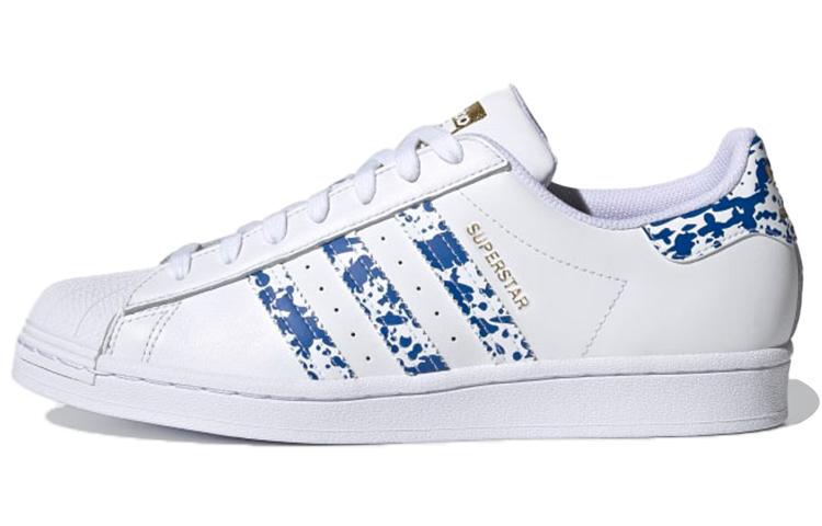 Adidas Superstar  White Blue Splatter  FY7713 42