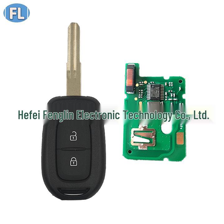Kompatibel mit Renault Koleos 2-Tasten Gerader Griff Fernbedienung, 4A Chip, 433 MHz