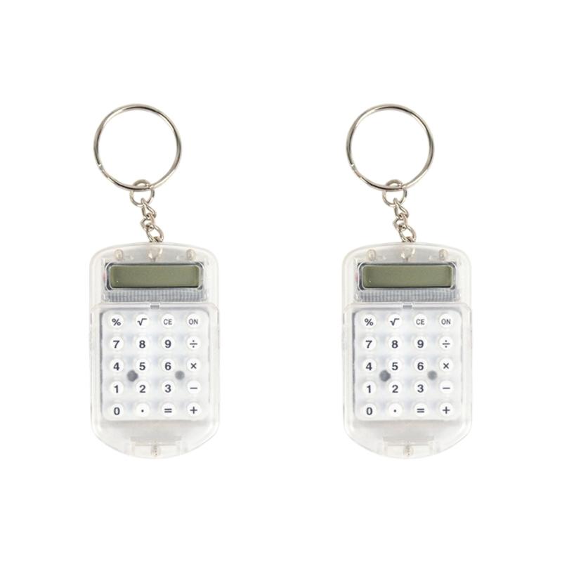 Mini Sleutelhanger Rekenmachine Sleutelhanger Type Mini Rekenmachine 8 Cijferig Display Voor Studenten En Professionele Wiskundige Oplossing