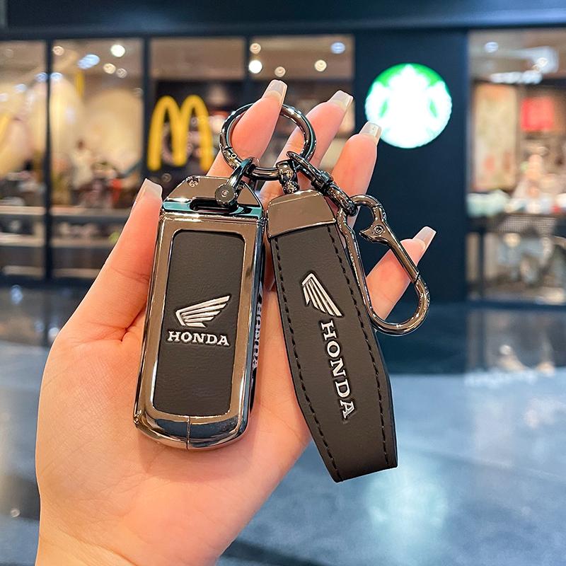Leather Car Remote Key Case Cover Shell For Honda Forza 125 300 350 750 ADV Pcx 125 Xadv Super Cup SH150i SH300 Sh125 XAV Xlov