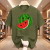 Kawaii Watermelon TShirt Cute Fruit Graphic Tees Happy Summer Aesthetic Shirt Funny Foodie Gift Retro Style Unisex Tops
