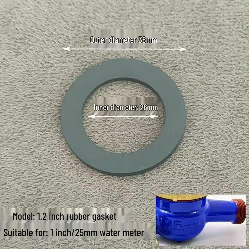4-Point Water Meter Gasket: Rubber Washer & Sealing Ring Accessories for 15/20/25mm Connections