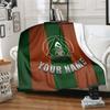 1PC Alanyaspor Custom Name Patterned Flannel Blanket Suitable For All Seasons For Home Decor Warmth And Comfort Gifts Holiday Present