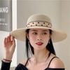 WTEMPO Women Spring Summer Casual Wide Brim Hats with Dot Ribbon Ladies Vacation Beach Sunscreen Hats