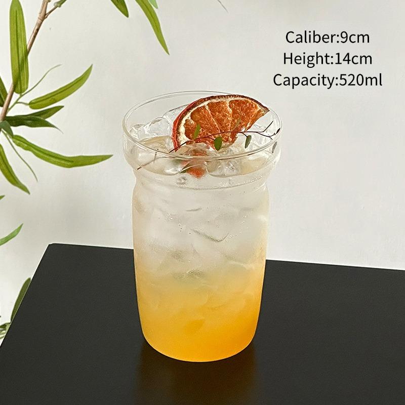 

Creative Transparent Glass Cup,Reverse-mouth Pint Beer Glass Mugs,Iced Americano Cup,Cocktail Glass Cups,Juice Drinkware Tools 1pc