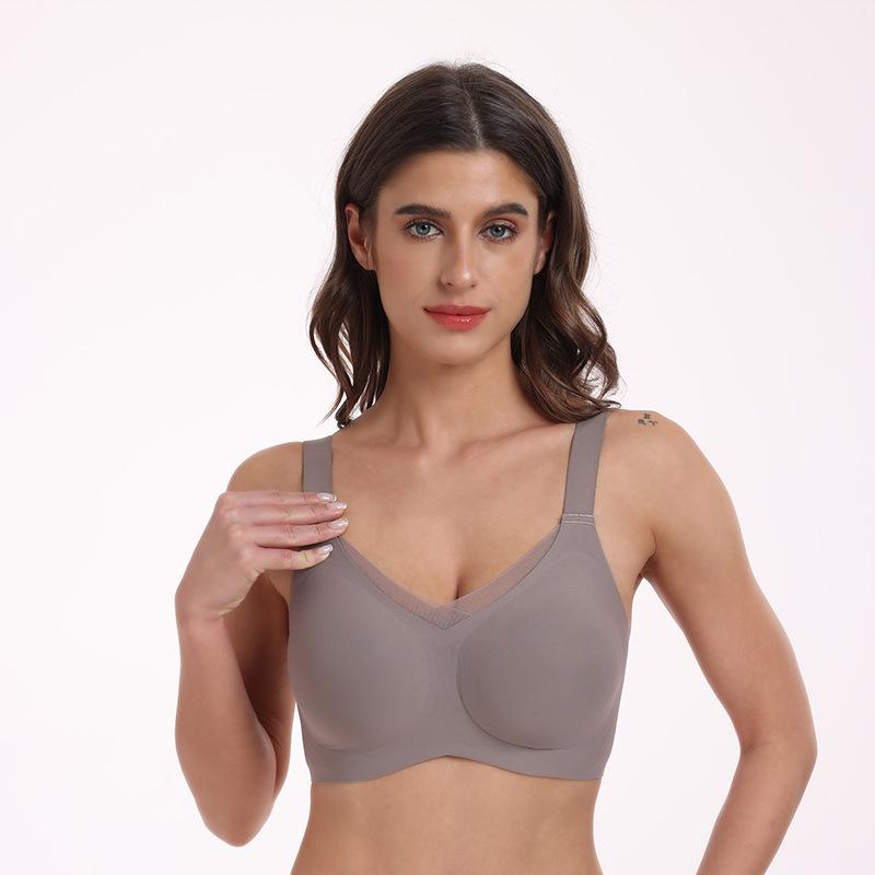 Seamless Push-Up Wireless Bra for Large Busts - Anti-Sag, Comfortable Women's Underwear
