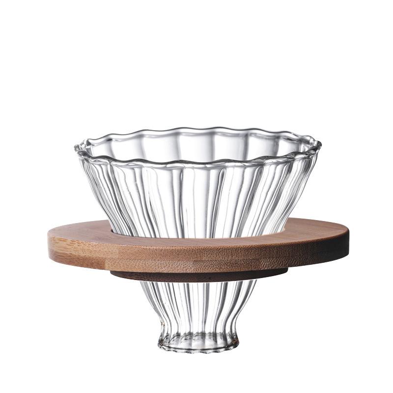 Pour Over Coffee Maker Set Borosilicate Glass Coffee Server Pour Over Coffee Dripper Carafe for Home Cafe Restaurant Camping