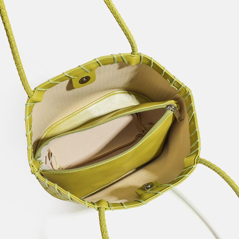 Borsa Cesta per Verdura Portatile - Elegante Borsa a Spalla da Pendolare Stile Guscio