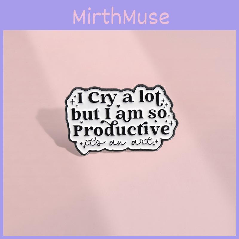 Stylish Artistic Black Letter Brooch Quirky Cartoon Design Versatile Metal Accessory Pin