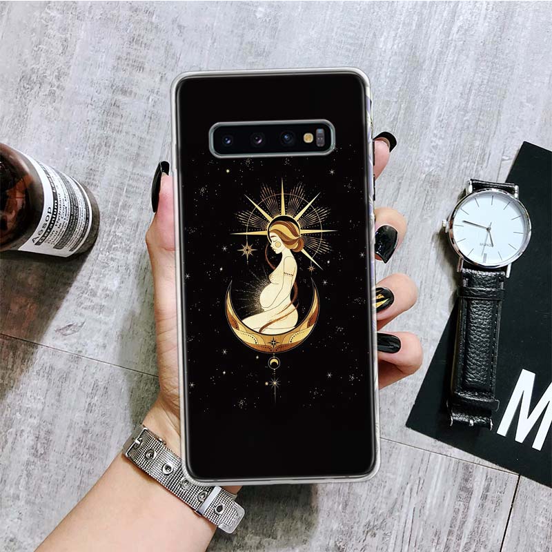 

Чехол для телефона Witches Moon Tarot Mystery Totem для Samsung Galaxy S26 S25 Edge S24 S23 FE S22 Ultra S21 Plus S20 + Fundas Cover Coq Samsung S24 Ultra