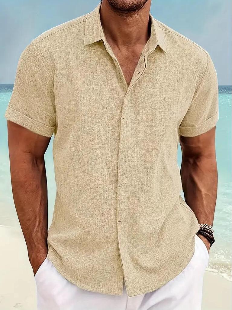 2024 Men's Summer 3D Printed Lapel Shirt