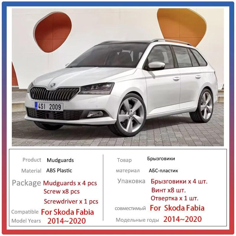 Mud Flaps Mudflaps For Skoda Fabia 3 MK3 2014~ Combi Tour Auto 4Pcs Mudguards Splash Guard Front Rear Fender Car Accessories