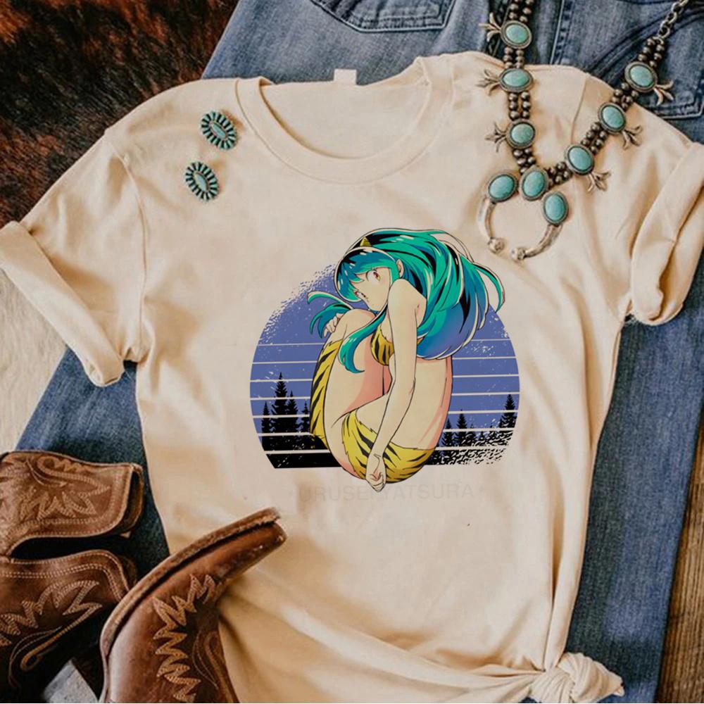 Urusei Yatsura Tee women graphic harajuku designer tshirt girl anime Japanese streetwear clothes