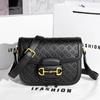 New fashionable versatile letter printing women's bag spring high texture solid color shoulder crossbody small square bag
