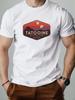 Mens Tatooine National Park Pattern Summer Tshirt Bright Casual Shortsleeved Top with Sunset Mountain View Design fashion