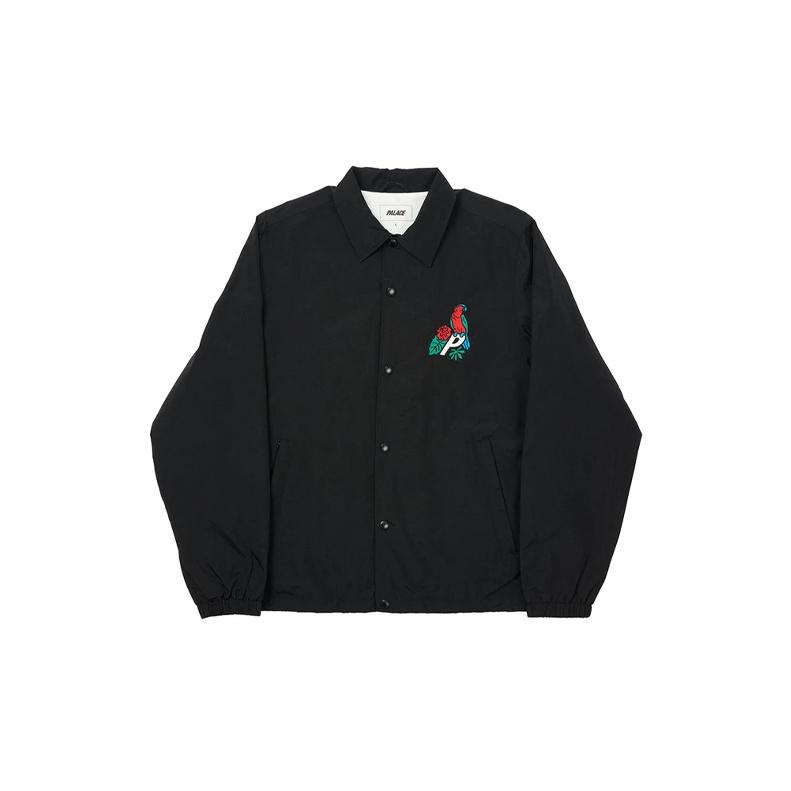 Palace Parrot Palace-3 Coach Jacket Black Unisex Outerwear P19JK003