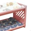 Bed House, with Sleeping Mat Bunny Hideout Hut, Winter Warm Pet Shelter for Cage Accessories Hamster