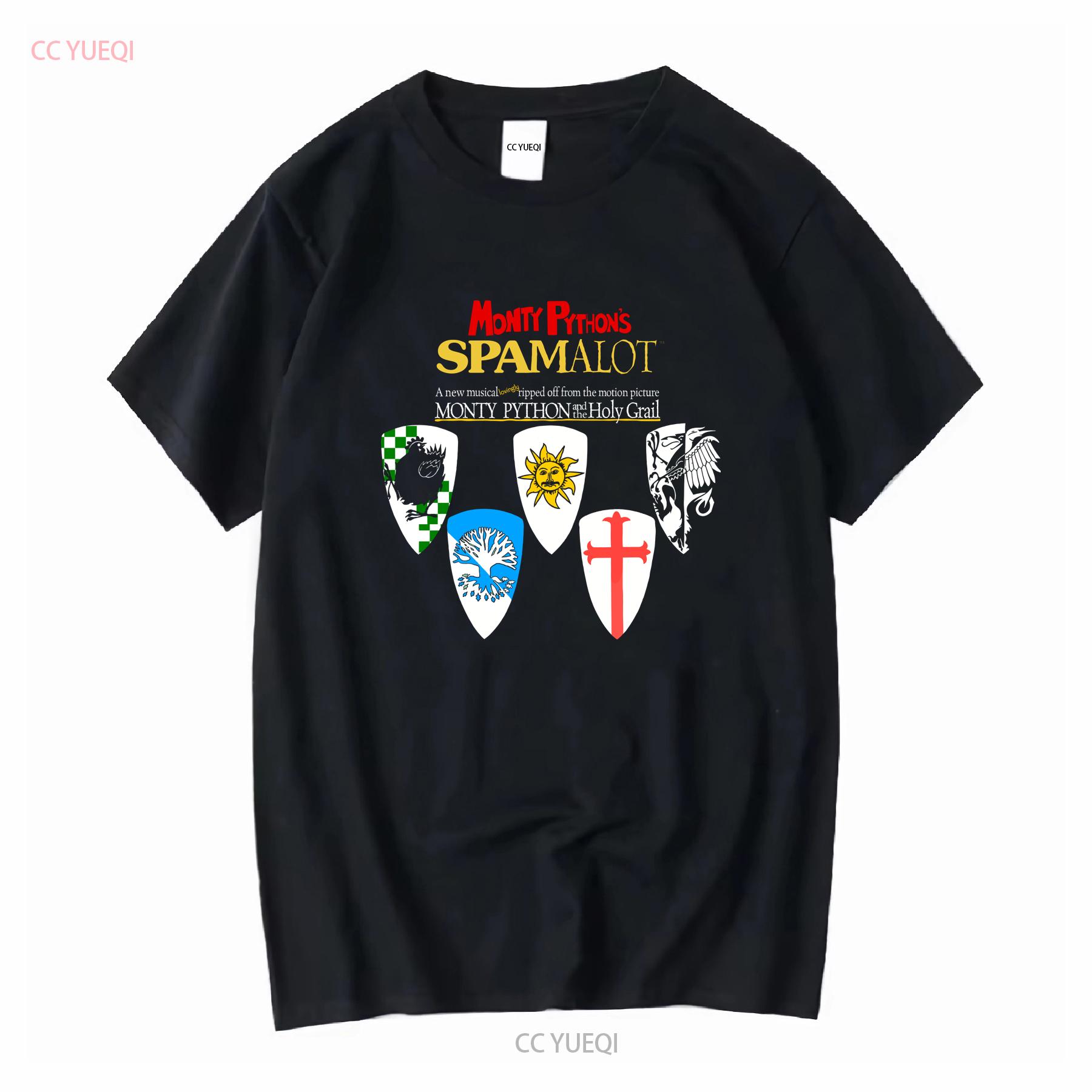 

SpamaloT T Shirt Large Black Monty Python and the Holy Grail Broadway Musical long or short sleeves vintage Washed Casual 4XL