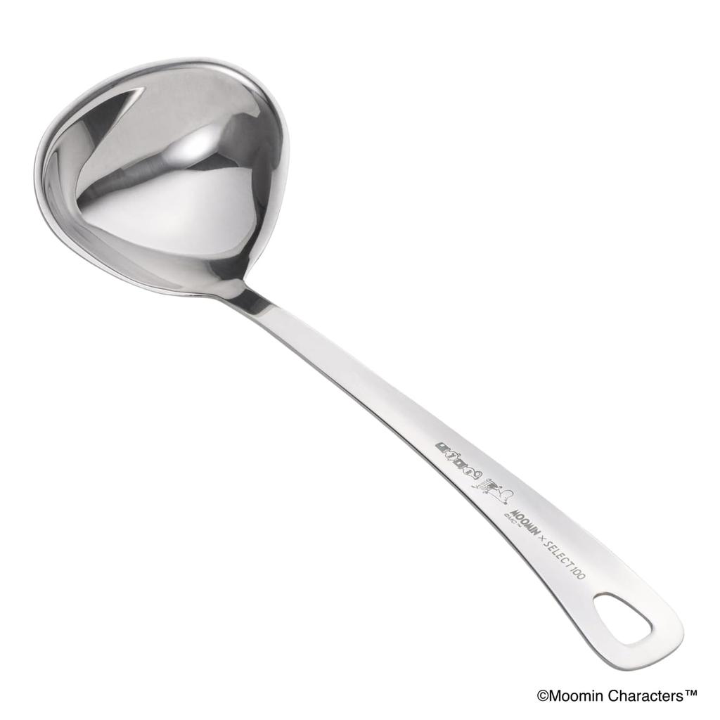 Kai Corporation 25cm Rimmed Stainless Steel Dishwasher Easy to Moomin x SELECT100 DH3206 Ladle, Safe, Clean, Silver,