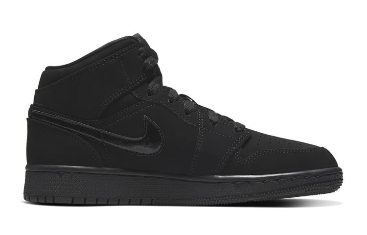 Air Jordan 1 Mid GS 'Triple Black'