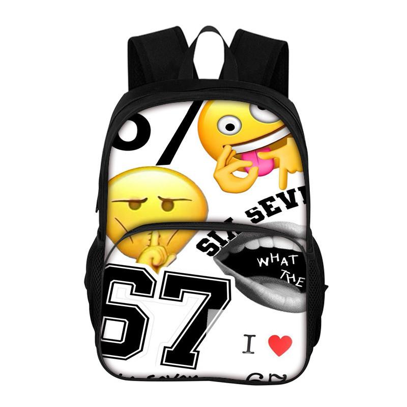 

67 Рюкзак шкільний з принтом, з дихаючого ПУ матеріалу, для учнів середньої школи