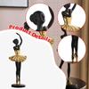 Ballerina Figurine Dancing Girl Figure Souvenir Gift Artwork Art Sculpture Resin for Cabinet