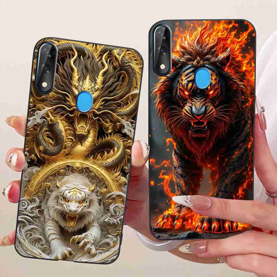 For ZTE Blade V10 2019 6.3" Case Lovely Cartoon Cat Silicone TPU Black Cover For ZTE Blade V10 V 10 2019 Phone Cases Bumper