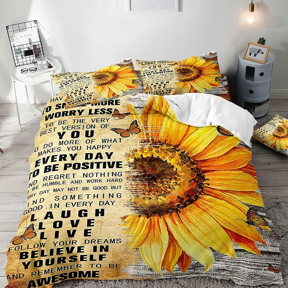 Comforter Exotic Romantic Flower Single Printed Bedding Set Queen Size Ultra Soft Zipper 3 Piece Set 2 S